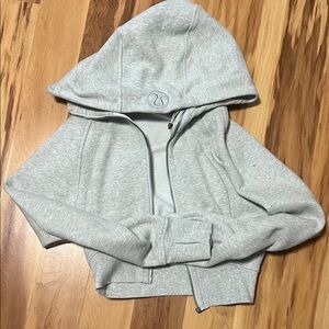 Gray cropped scuba- SOLD on depop